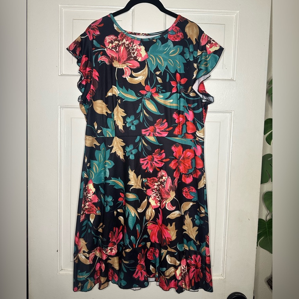 Floral Print Women's Dress